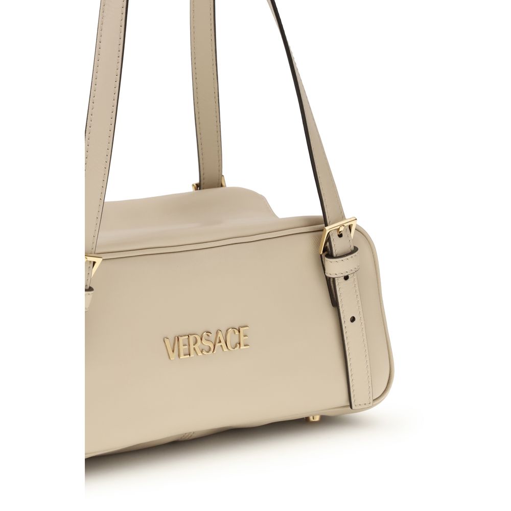 Versace Beige Lamb Ovis Aries Aries Shoulder Bag