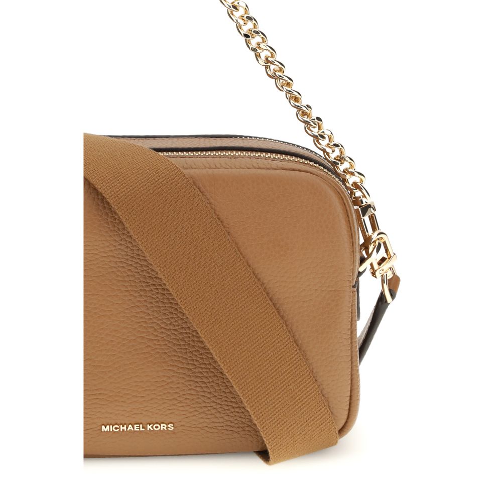 マイケル・コース ブラウン カーフレザー ボス トーラス ショルダーバッグ