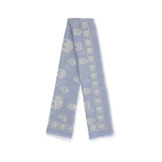 Alexander McQueen Blue Modal Scarf
