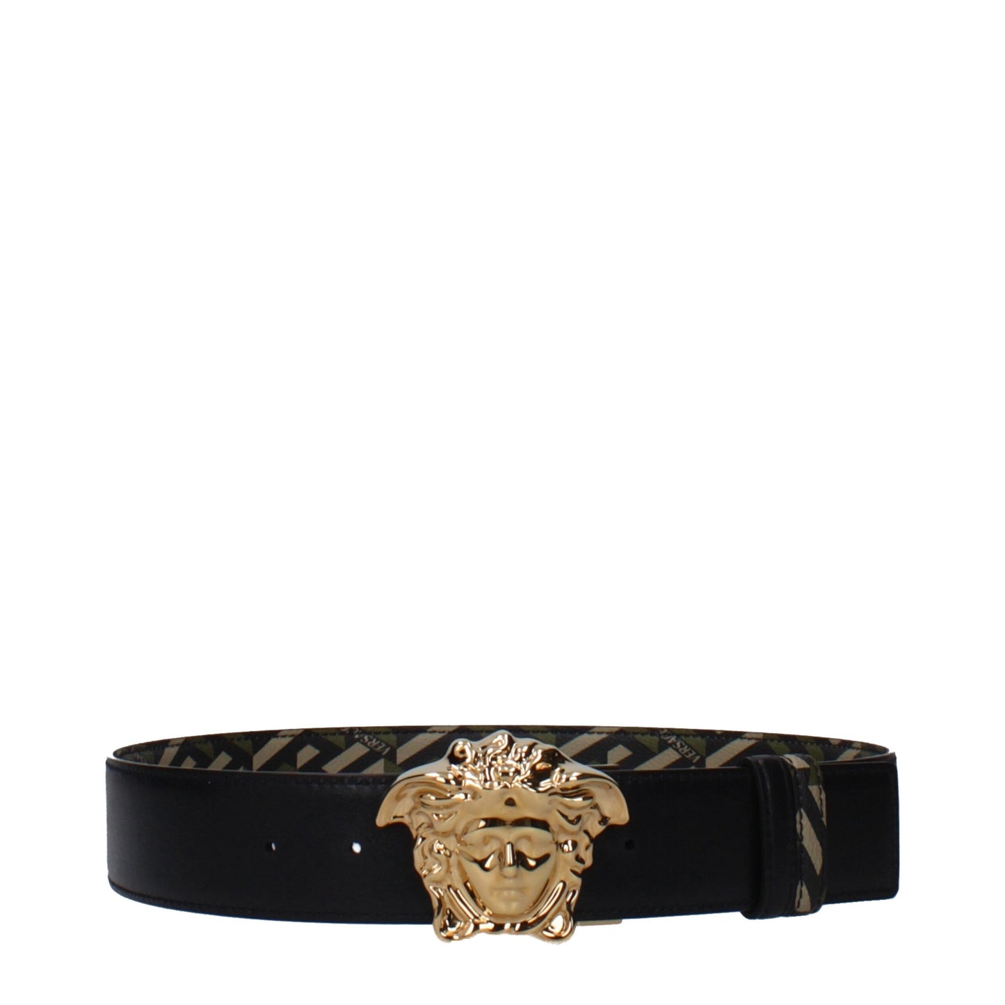 Versace Green Polyester Regular Belt