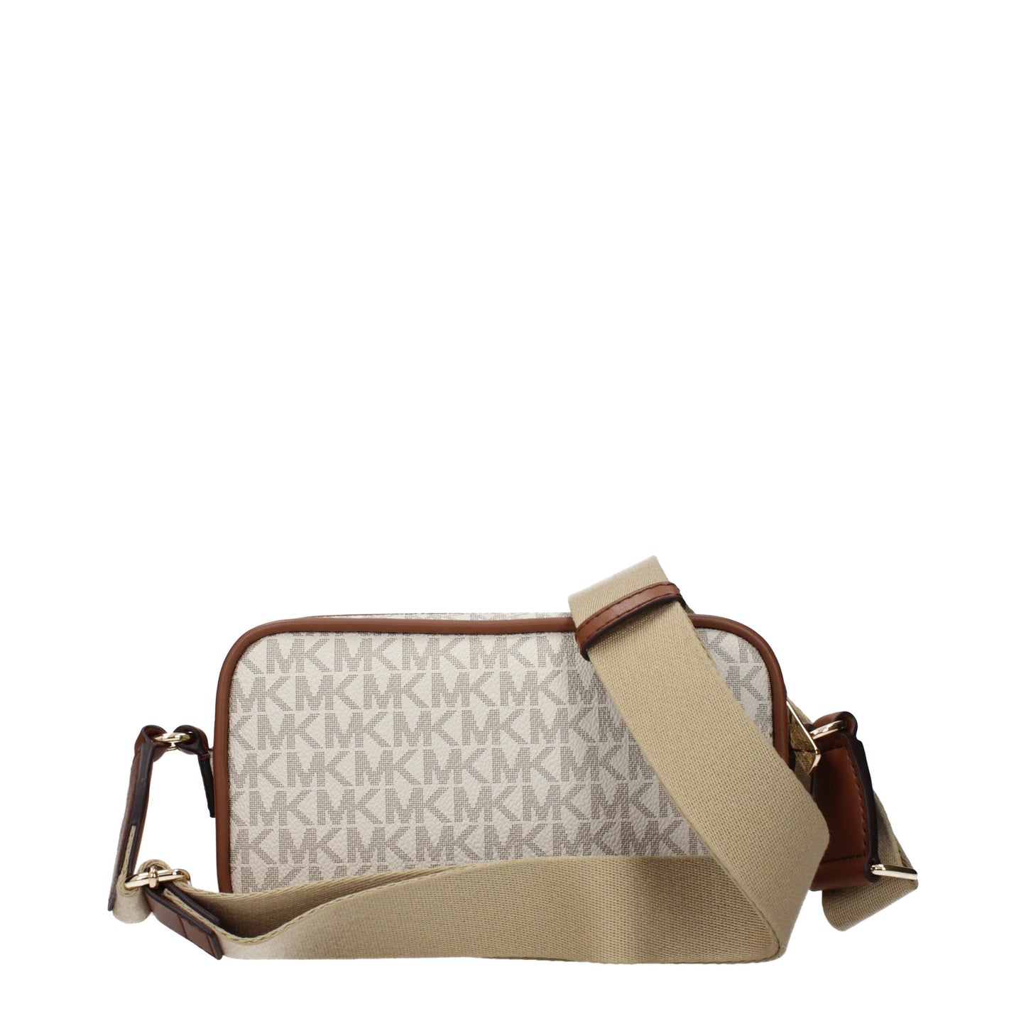 Michael Kors Beige Fabric Crossbody Bag
