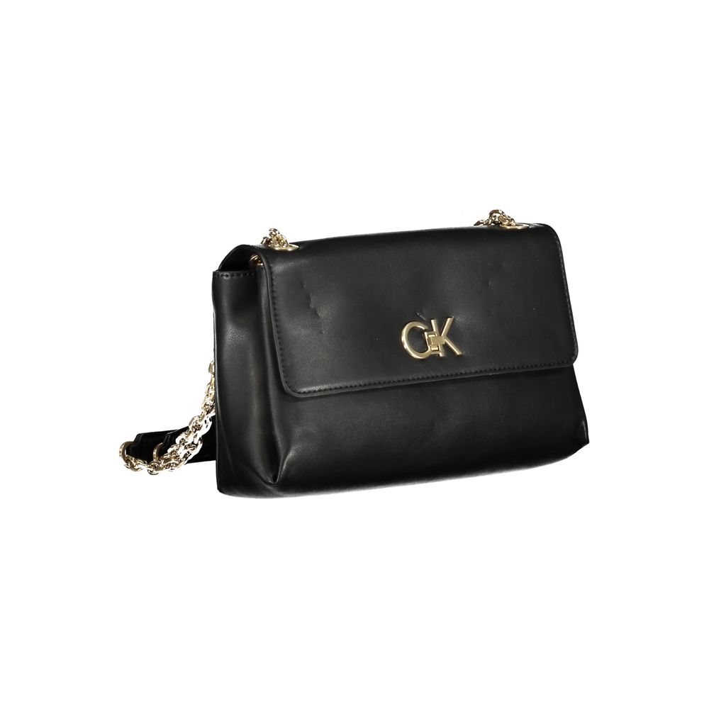Calvin Klein Black Polyester Women Shoulder Bag