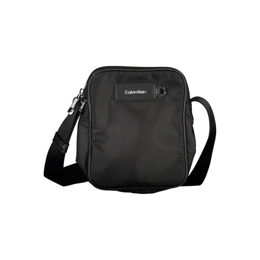 Calvin Klein Black Polyester Men's Shoulder Bag