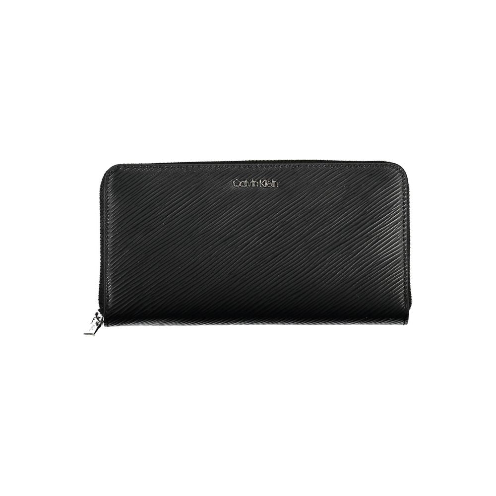 Calvin Klein Black Polyurethane Women Wallet