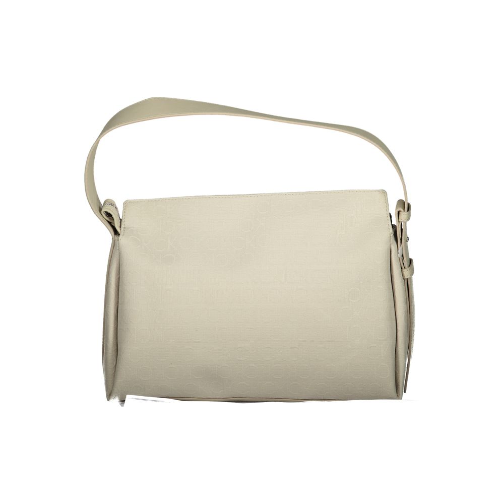 Calvin Klein Beige Polyester Women Handbag
