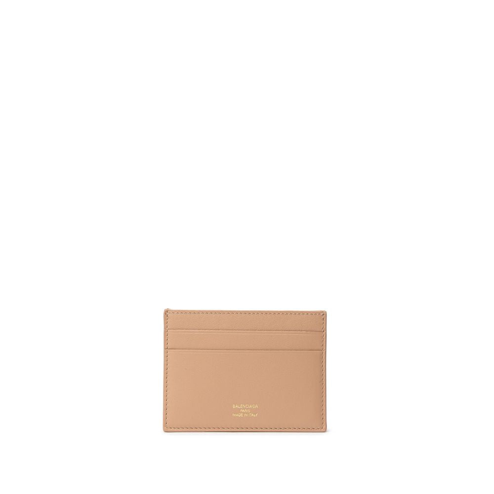 Balenciaga Beige Leather Cardholder