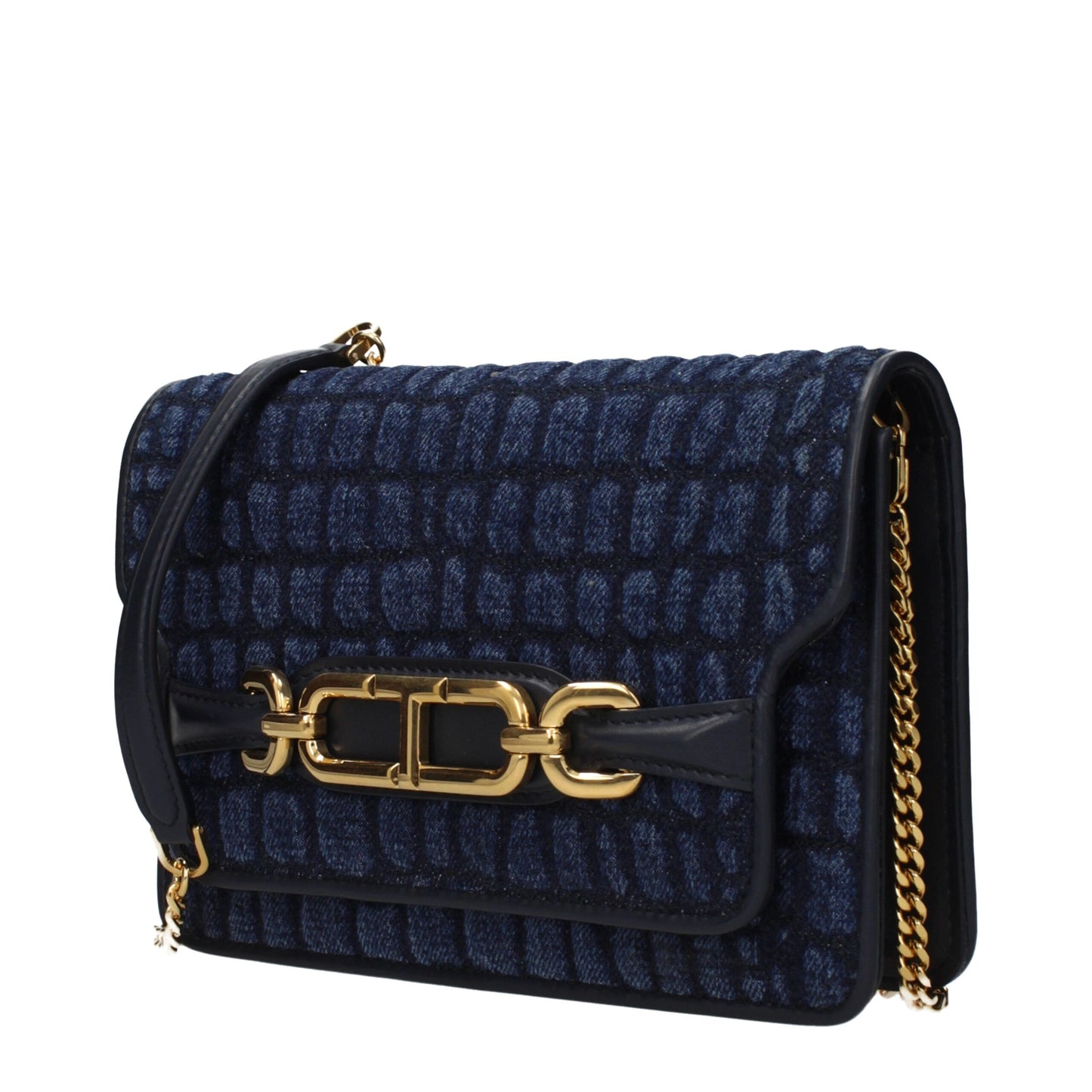 Tom Ford Blue Fabric Clutch Bag