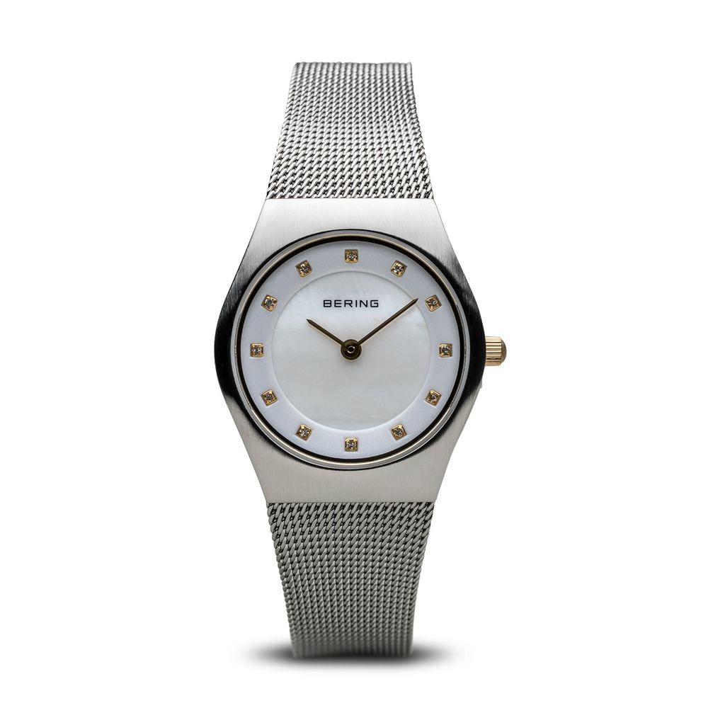 BERING Silver Stainless Steel Dress Watch