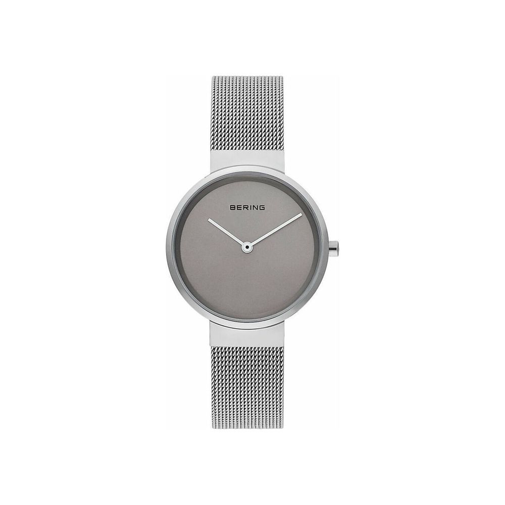 BERING Gray Stainless Steel Dress Watch