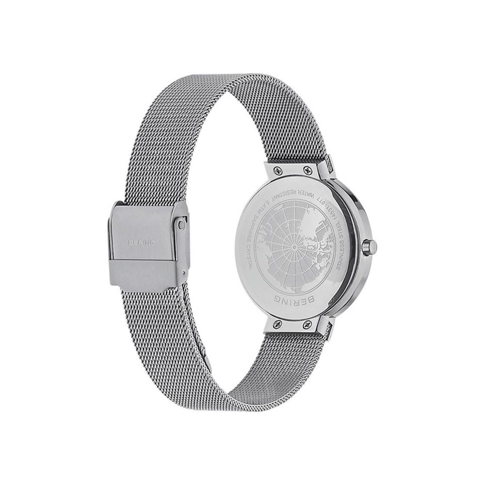 BERING Gray Stainless Steel Dress Watch